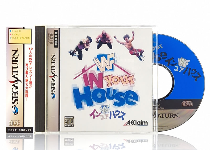 Sega Saturn Spiel : WWF in your House - Jewel Case OVP | NTSC-J JAPAN Wrestling