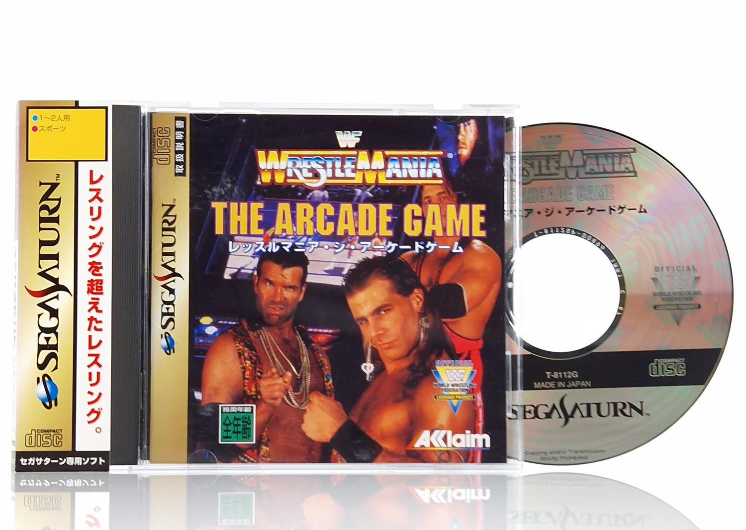 Sega Saturn Spiel : WWF Wrestle Mania The Arcade Game - Jewel Case OVP JAPAN