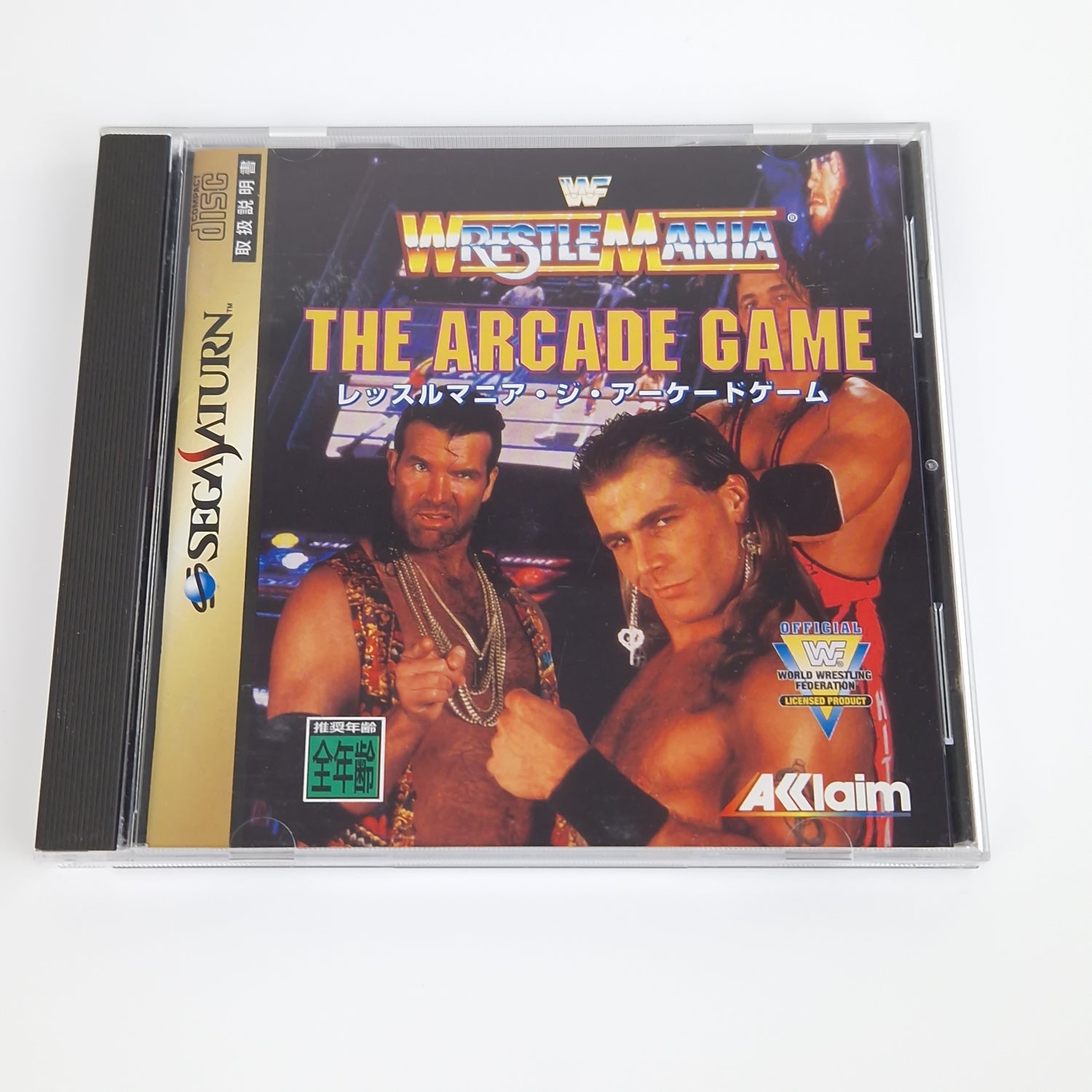 Sega Saturn Spiel : WWF Wrestle Mania The Arcade Game - Jewel Case OVP JAPAN