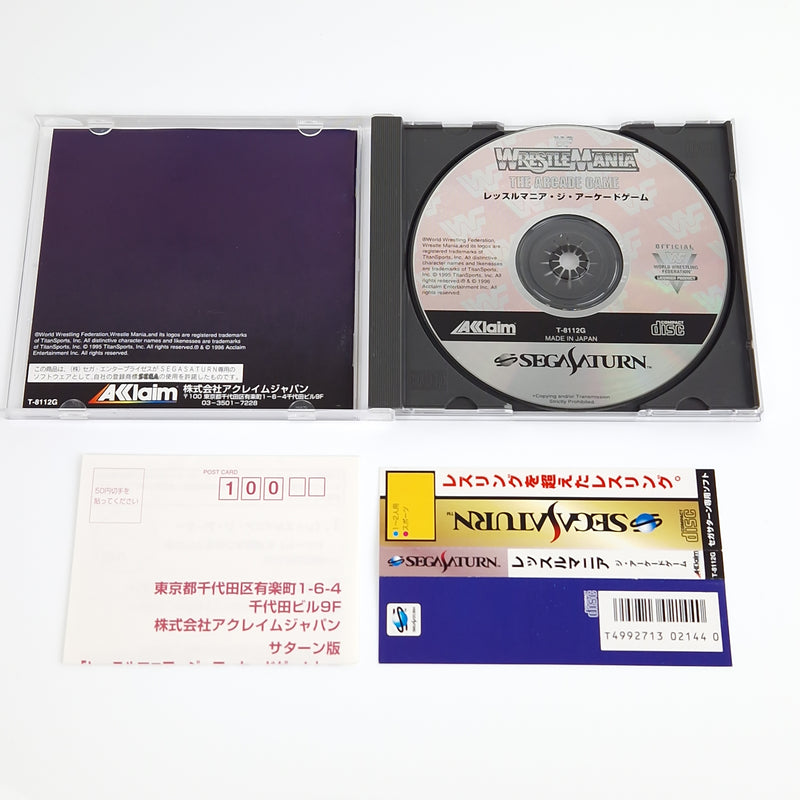 Sega Saturn Spiel : WWF Wrestle Mania The Arcade Game - Jewel Case OVP JAPAN