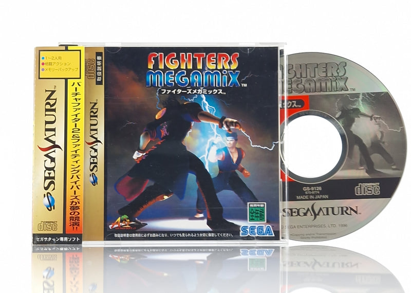 Sega Saturn Spiel : Fighters Megamix - Jewel Case OVP Spine Card | NTSC-J Japan