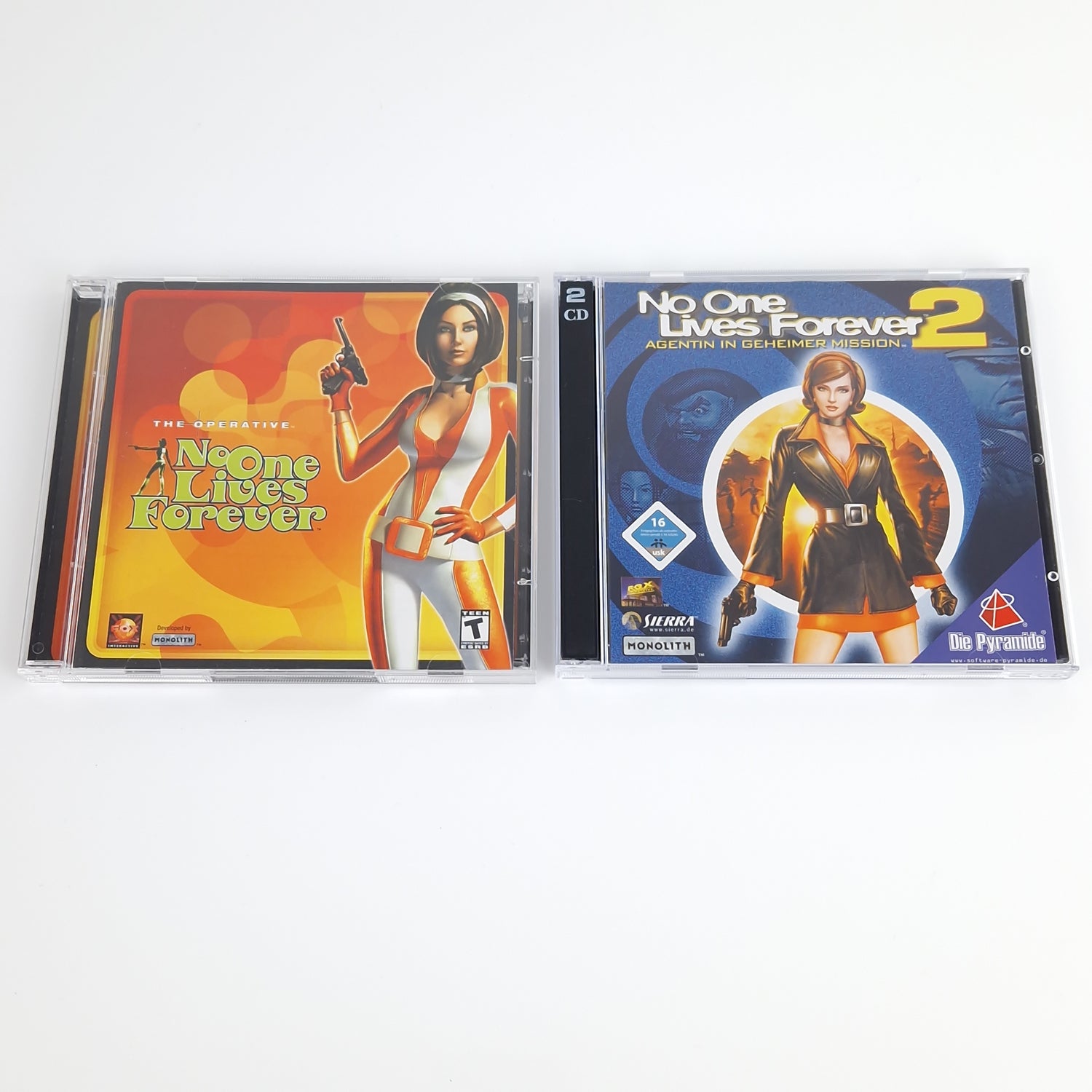 PC Spiele : Noone Lives Forever Teil 1 & 2 - Computer CD-ROM OVP PAL Jewel Case