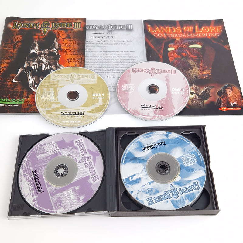 PC Spiel : Lands of Lore III + Erweiterung Götterdämmerung - CD-ROM Big Box OVP