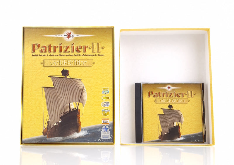 PC Spiel : Patrizier II Gold Edition - Computer CD-ROM Big Box OVP dt.