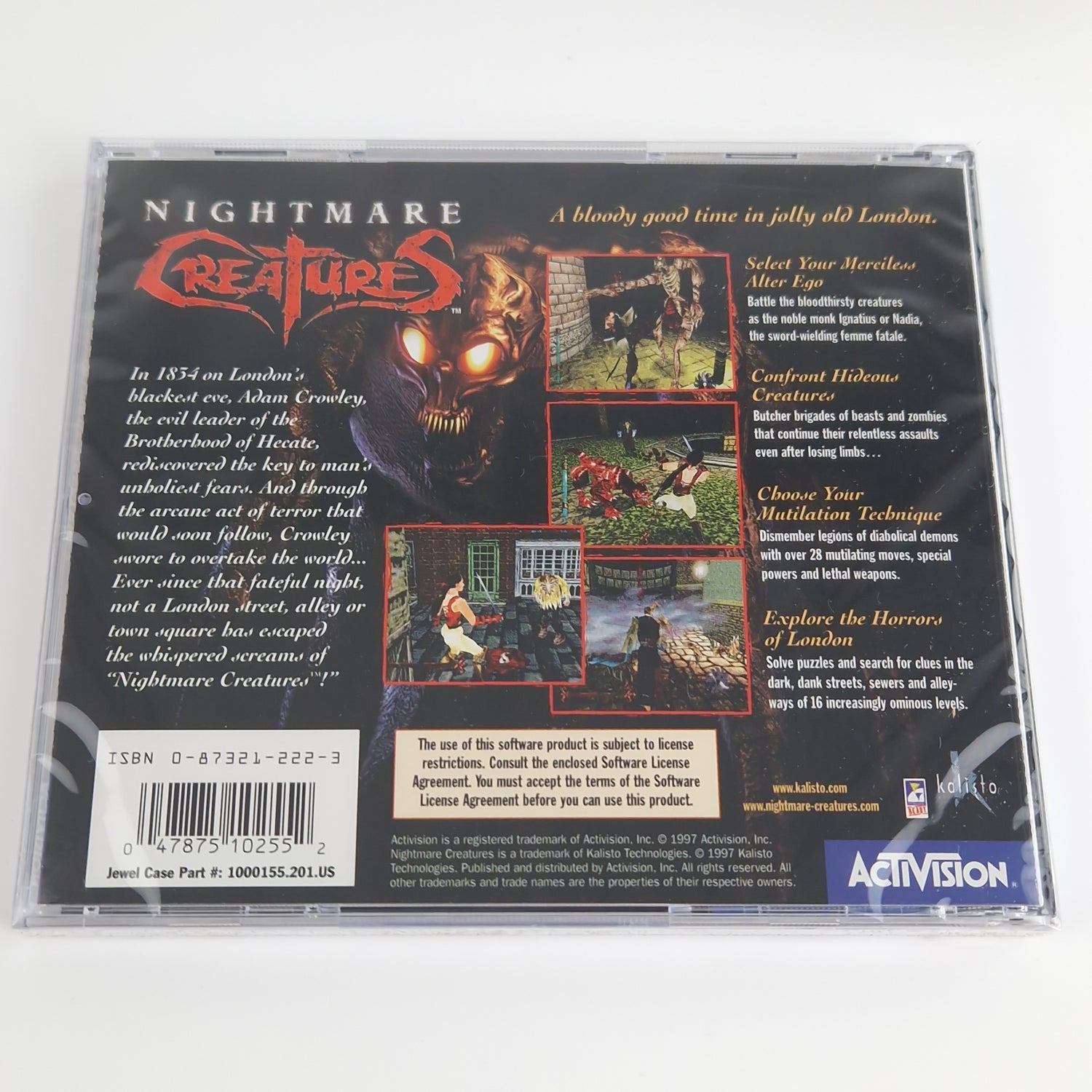 PC Spiel : Nightmare Creatures - Computer CD-ROM Big Box OVP | USA NEW SEALED