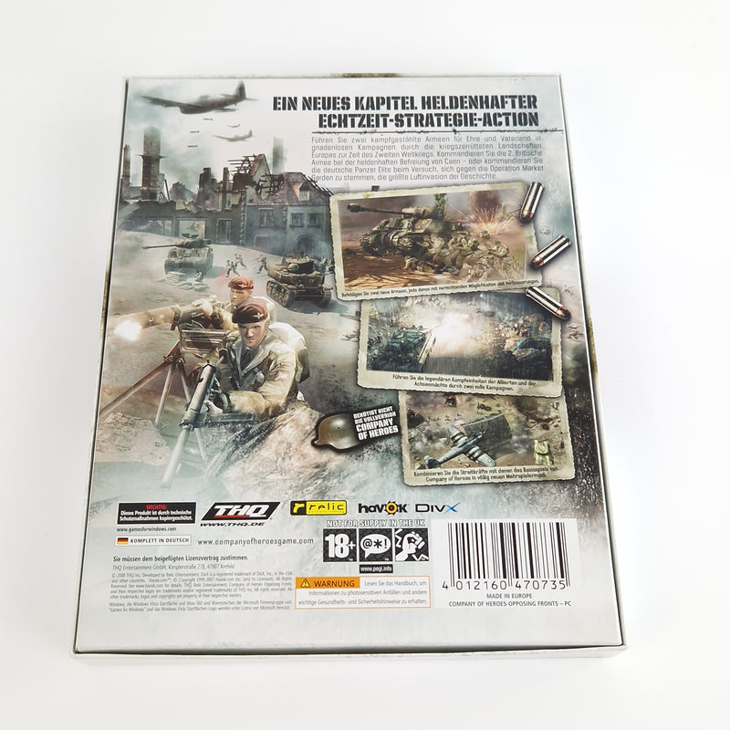 PC Spiel : Company of Heroes Opposing Fronts - Computer CD-ROM Big Box OVP NEU