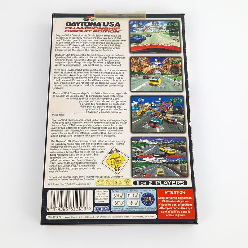 Sega Saturn Spiel : Daytona USA Championship Circuit Edition - Autorennen PAL