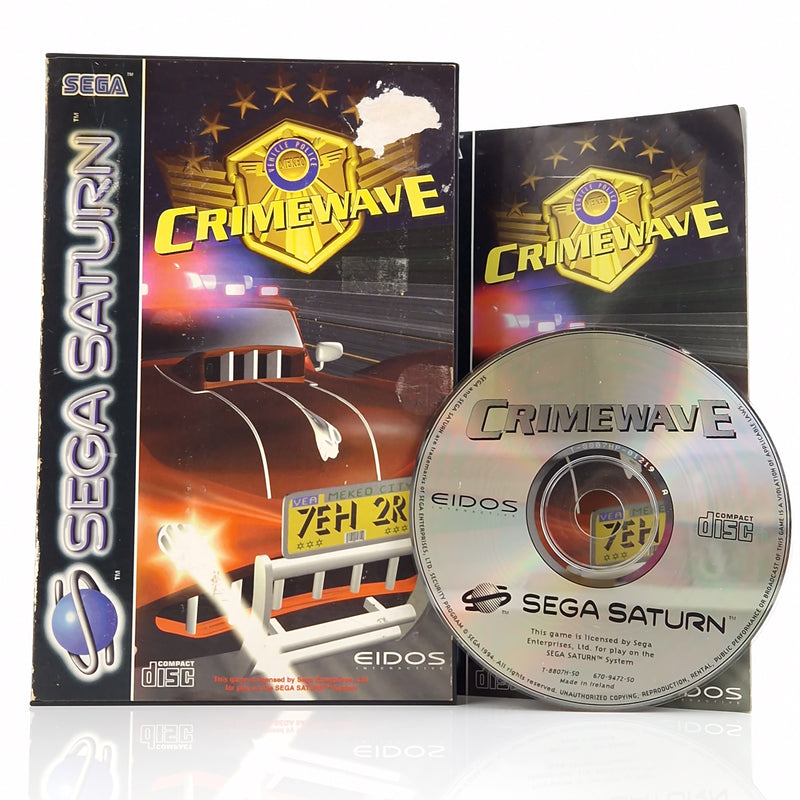 Sega Saturn Spiel : Crimewave - CD Anleitung OVP | PAL Eidos