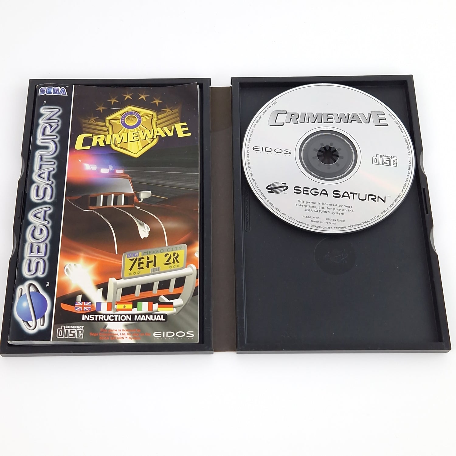 Sega Saturn Spiel : Crimewave - CD Anleitung OVP | PAL Eidos