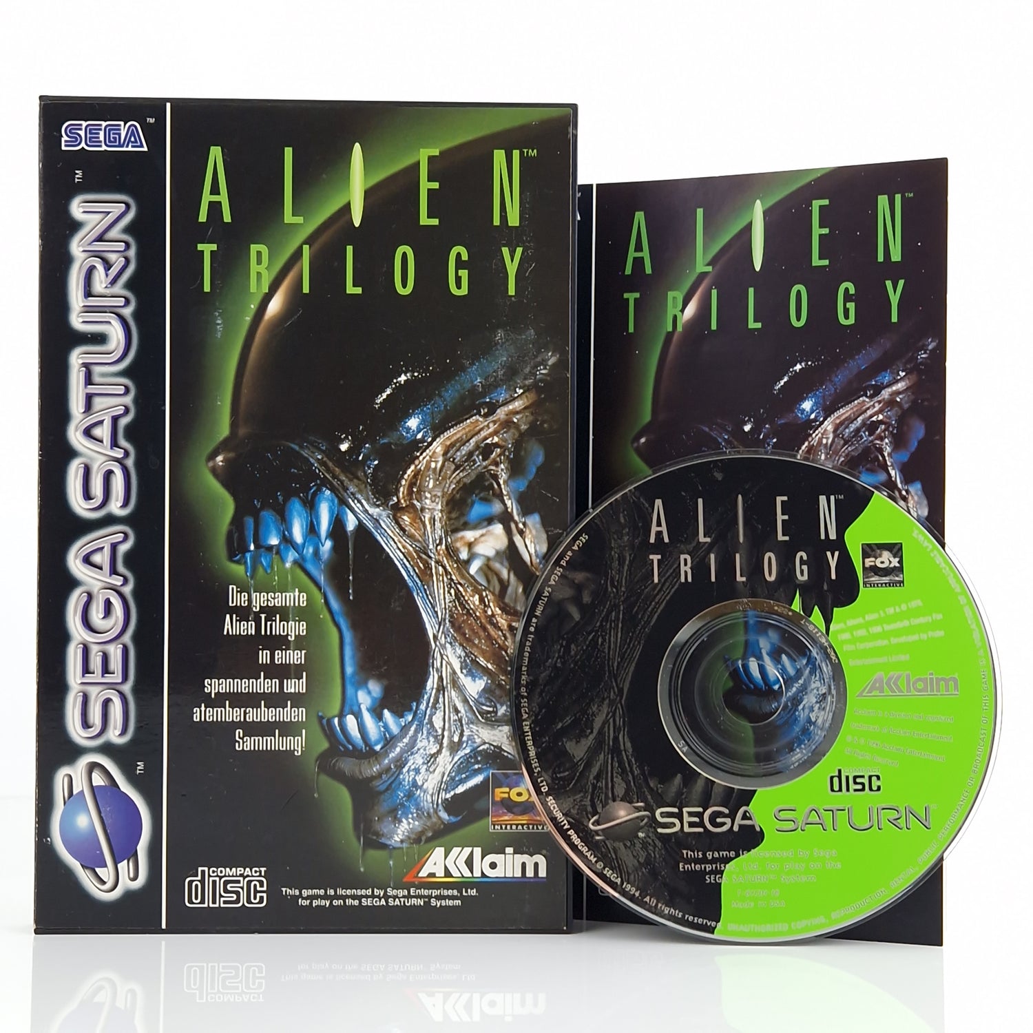 Sega Saturn Spiel : Alien Trilogy - CD Anleitung OVP | PAL Acclaim