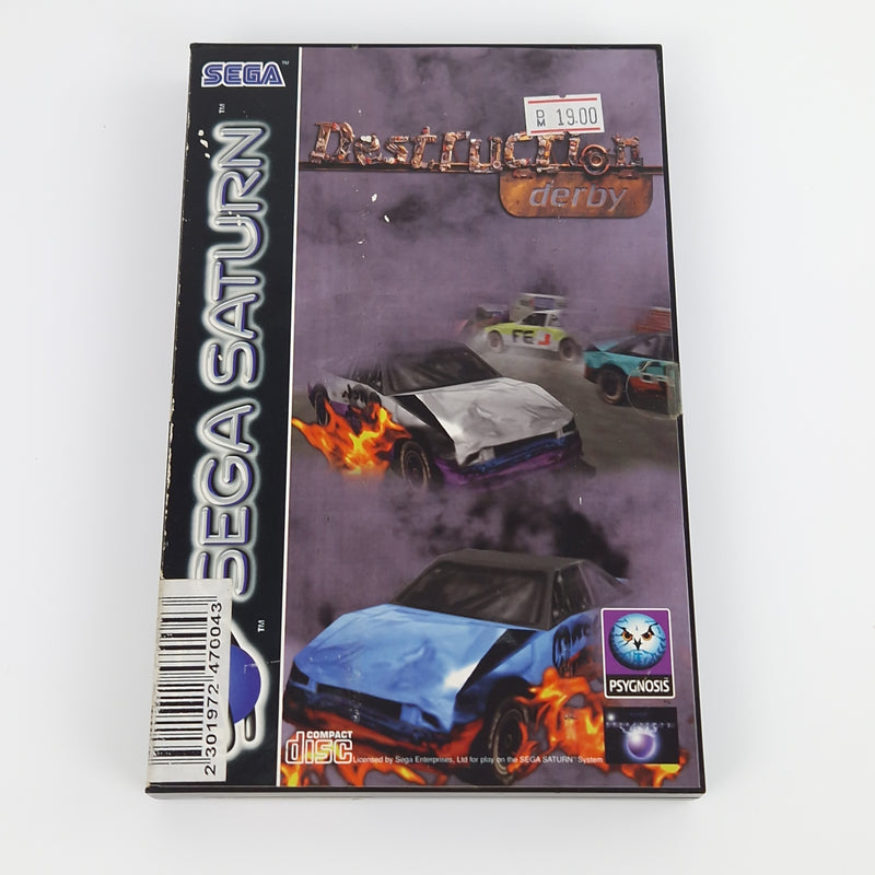 Sega Saturn Spiel : Destruction Derby - CD Anleitung OVP | PAL Autorennen