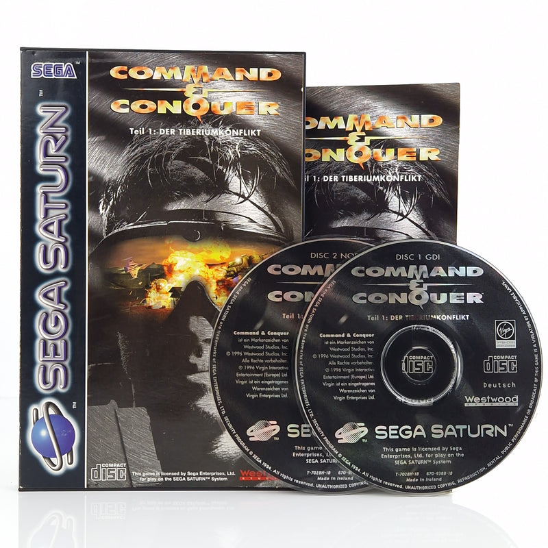 Sega Saturn Spiel : Command & Conquer Teil 1 Der Tiberiumkonflikt - OVP PAL Disk