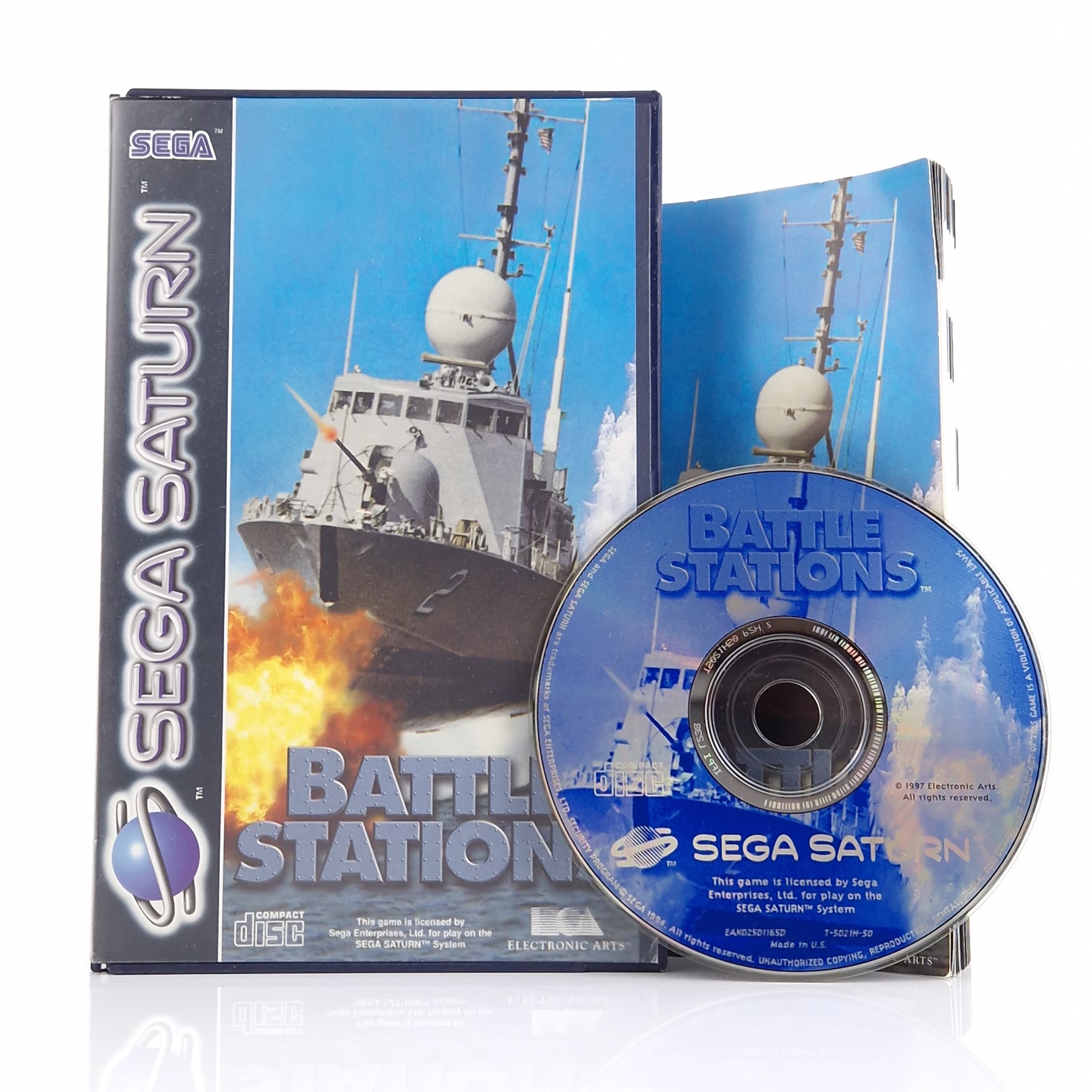 Sega Saturn Spiel : Battle Stations - CD Anleitung OVP | PAL Disk eletronic Arts