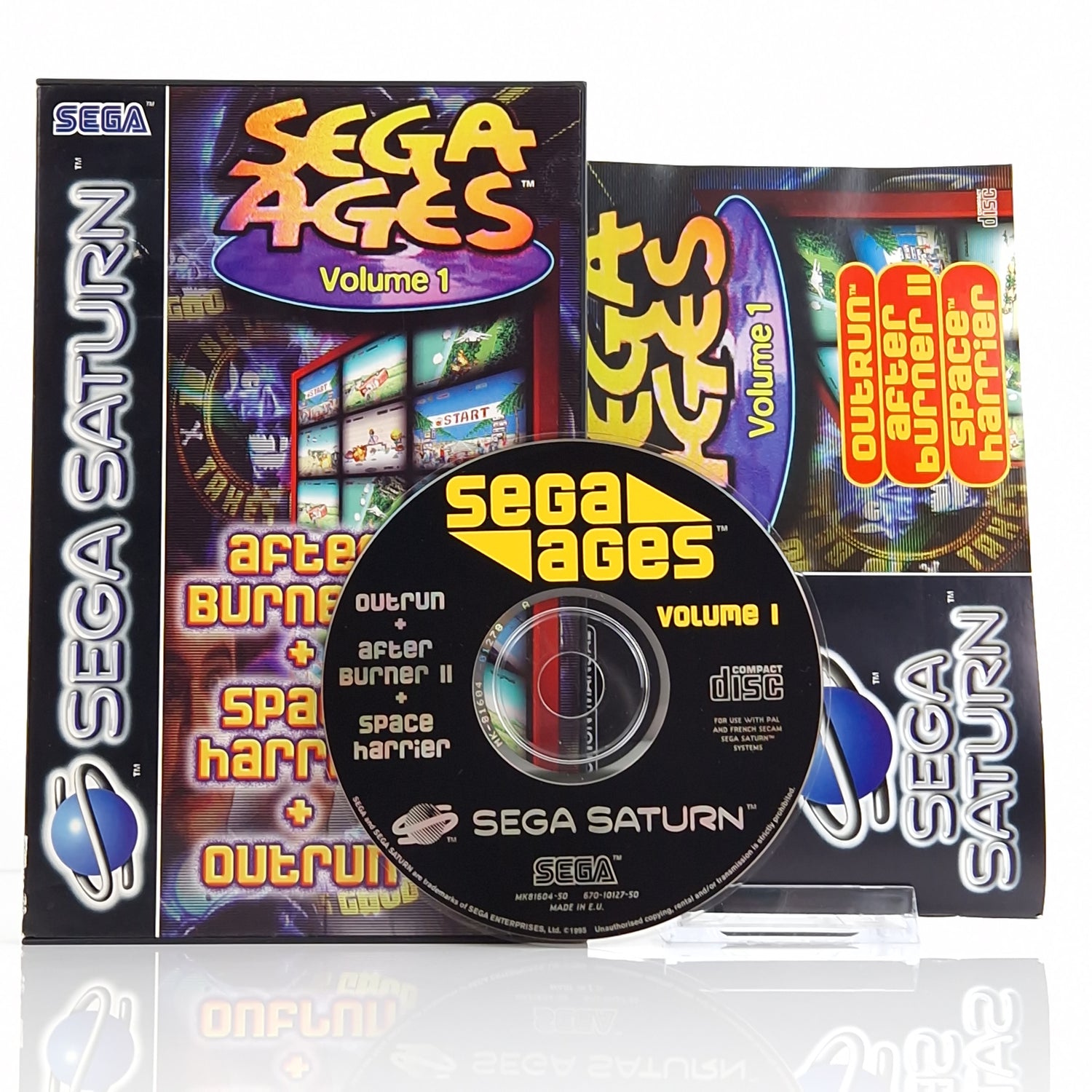 Sega Saturn Spiel : Sega Ages Volume 1 - After Burner II, Space Harrier & Outrun