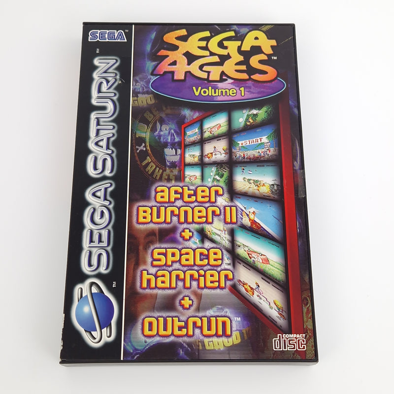 Sega Saturn Spiel : Sega Ages Volume 1 - After Burner II, Space Harrier & Outrun