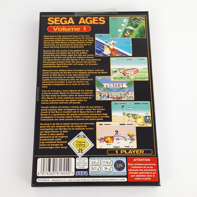 Sega Saturn Spiel : Sega Ages Volume 1 - After Burner II, Space Harrier & Outrun