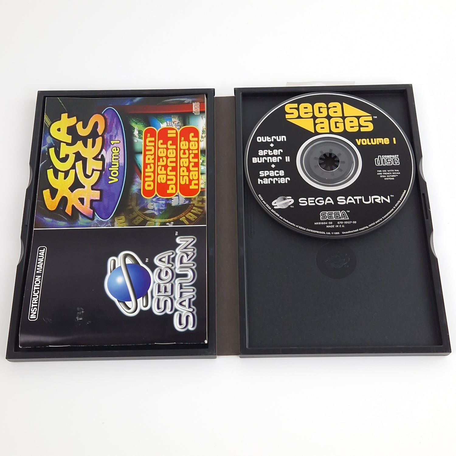 Sega Saturn Spiel : Sega Ages Volume 1 - After Burner II, Space Harrier & Outrun