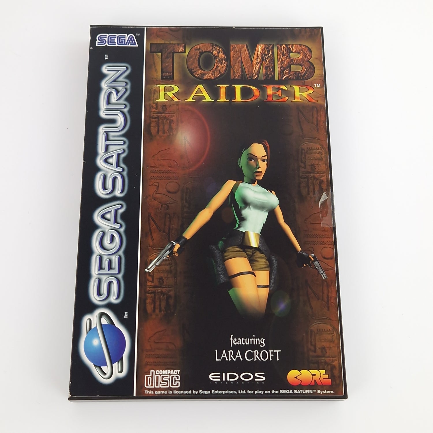 Sega Saturn Spiel : Tomb Raider featuring Lara Croft - CD Anl. OVP PAL EIDOS