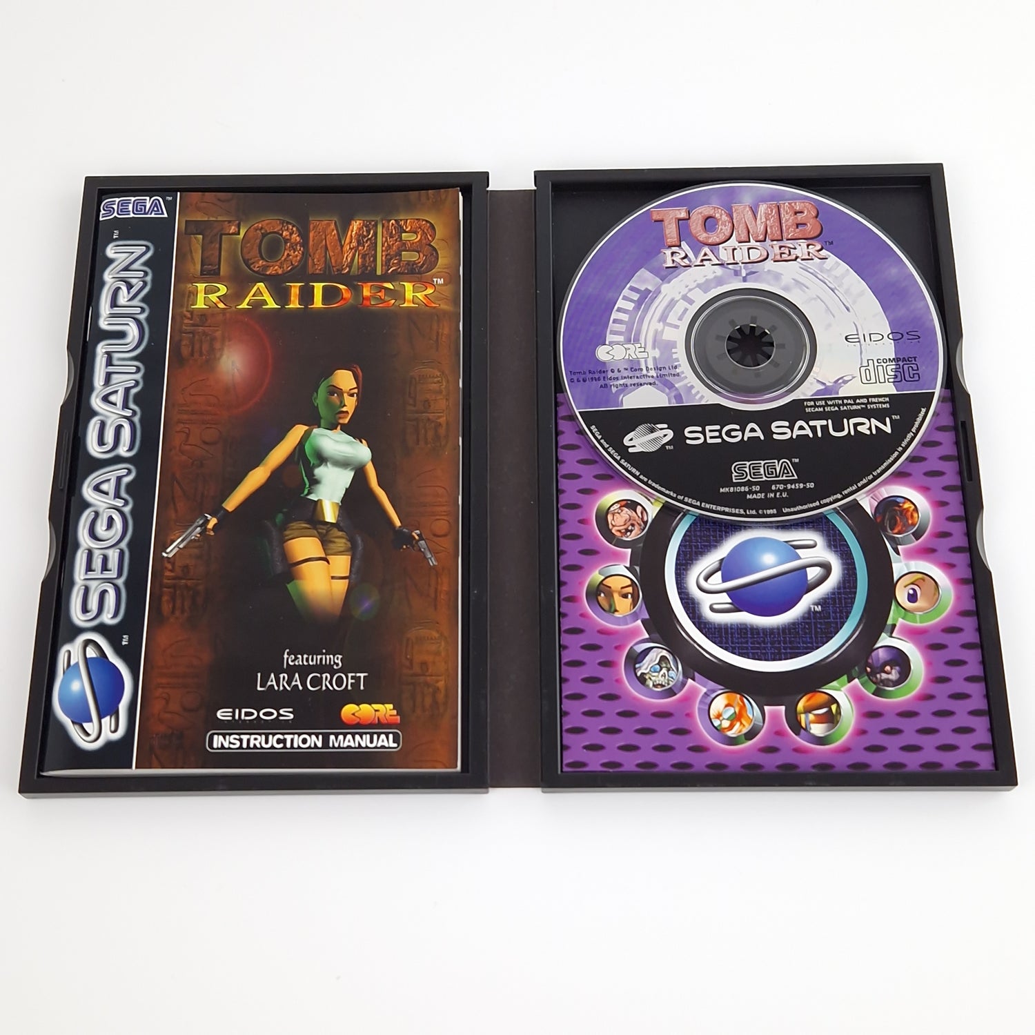 Sega Saturn Spiel : Tomb Raider featuring Lara Croft - CD Anl. OVP PAL EIDOS