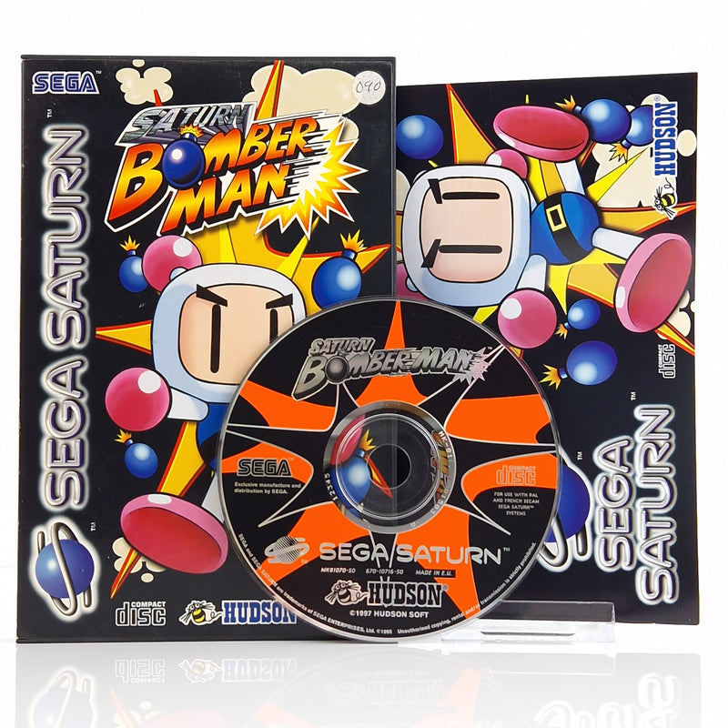 Sega Saturn Spiel : Bomberman - CD Anleitung OVP | PAL Disk Bomber Man