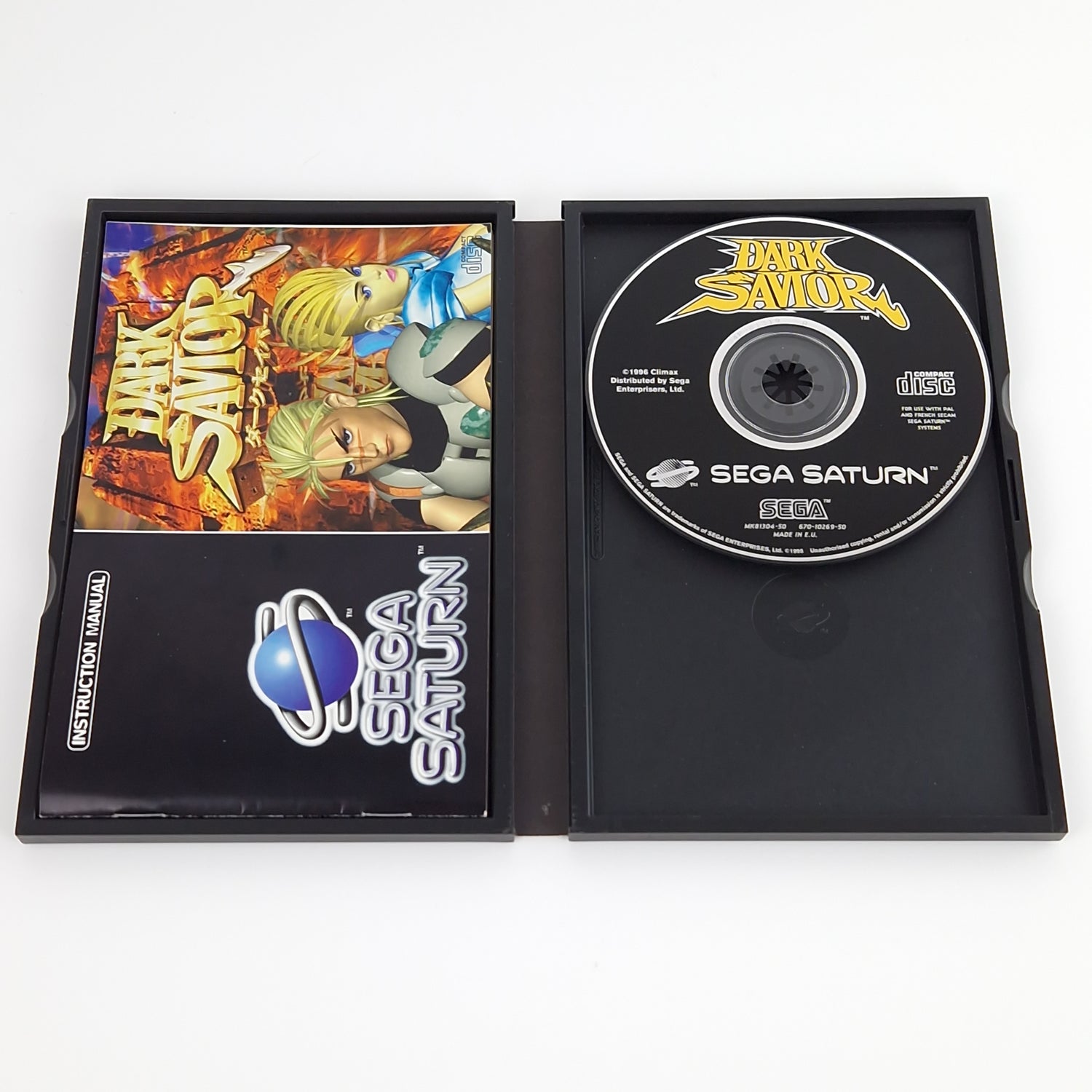 Sega Saturn Spiel : Dark Savior - CD Anleitung OVP | PAL Disk