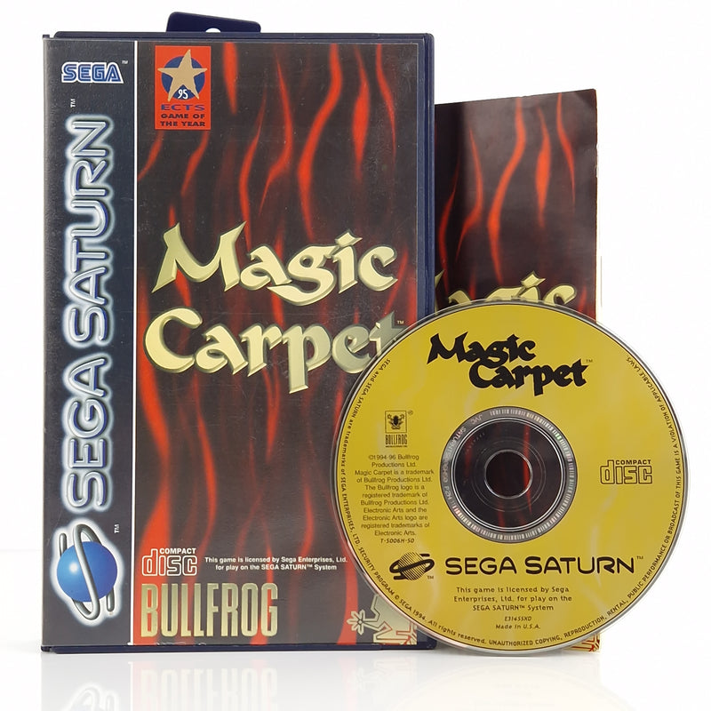 Sega Saturn Spiel : Magic Carpet - CD Anleitung OVP | PAL Disk Bullfrog