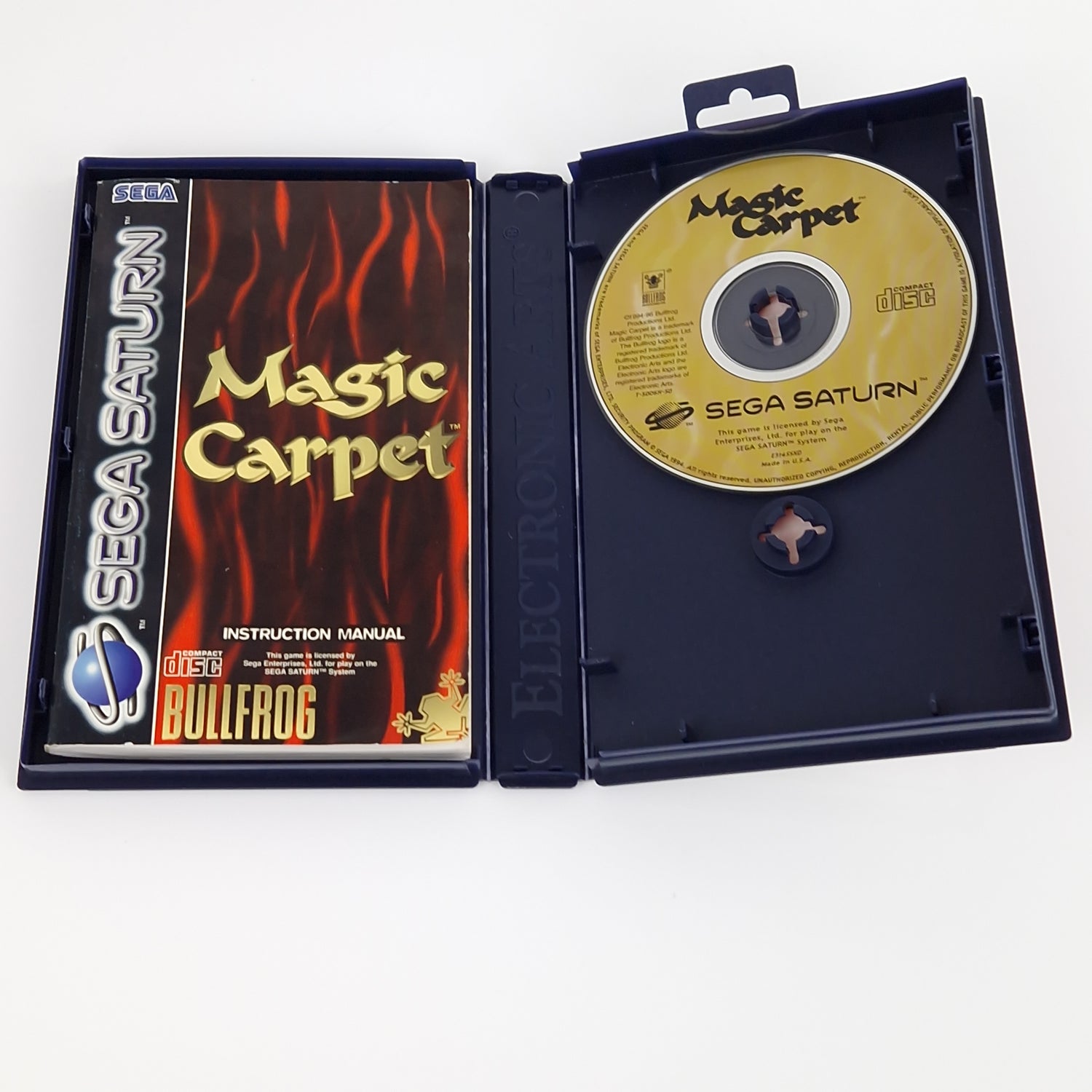 Sega Saturn Spiel : Magic Carpet - CD Anleitung OVP | PAL Disk Bullfrog