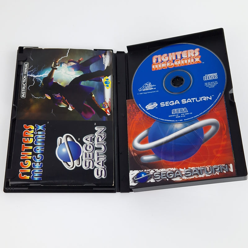 Sega Saturn Spiel : Fighters Megamix - CD Anleitung OVP | PAL Disk