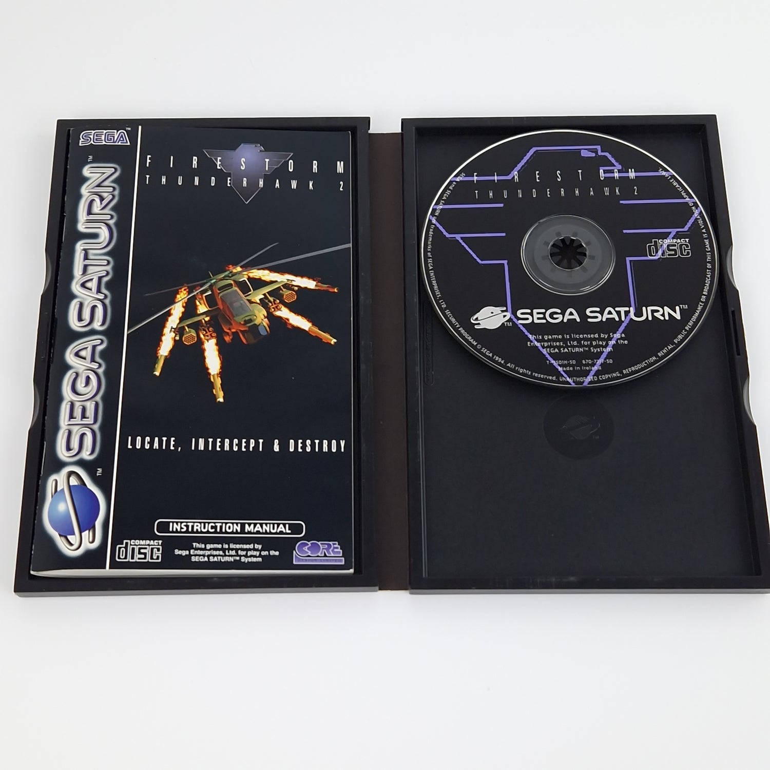 Sega Saturn Spiel : Firestorm Thunderhawk 2 - CD Anleitung OVP | PAL Disk