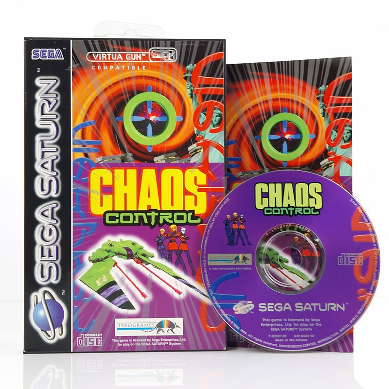 Sega Saturn Spiel : Chaos Control - CD Anleitung OVP | PAL Disk