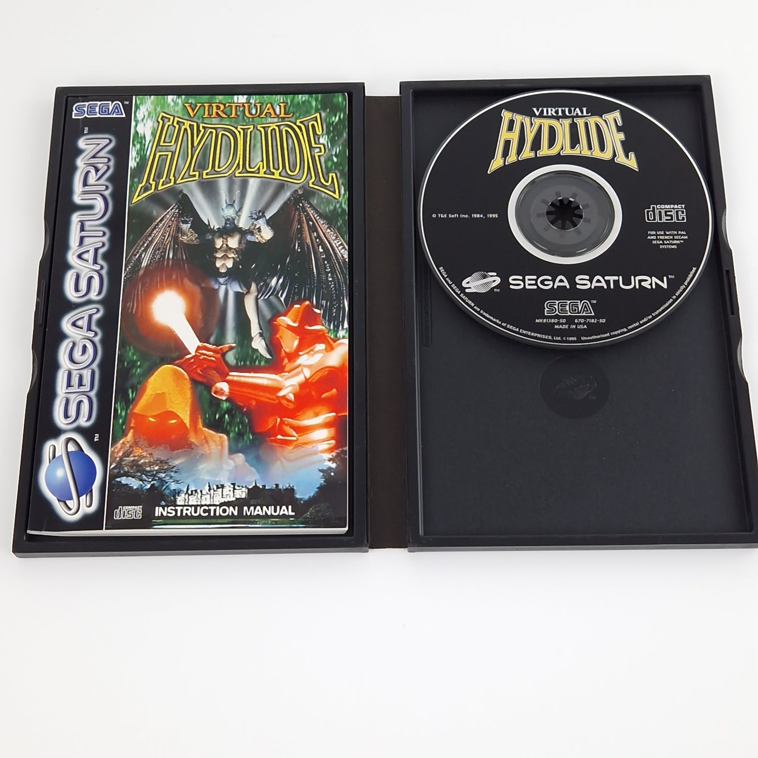 Sega Saturn Spiel : Virtual Hydlide - CD Anleitung OVP | PAL Disk