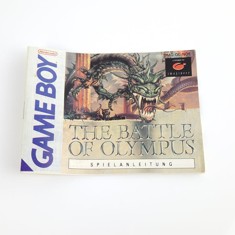 Nintendo Gameboy Classic Spiel : The Battle of Olympus - Modul Anl. OVP Game Boy