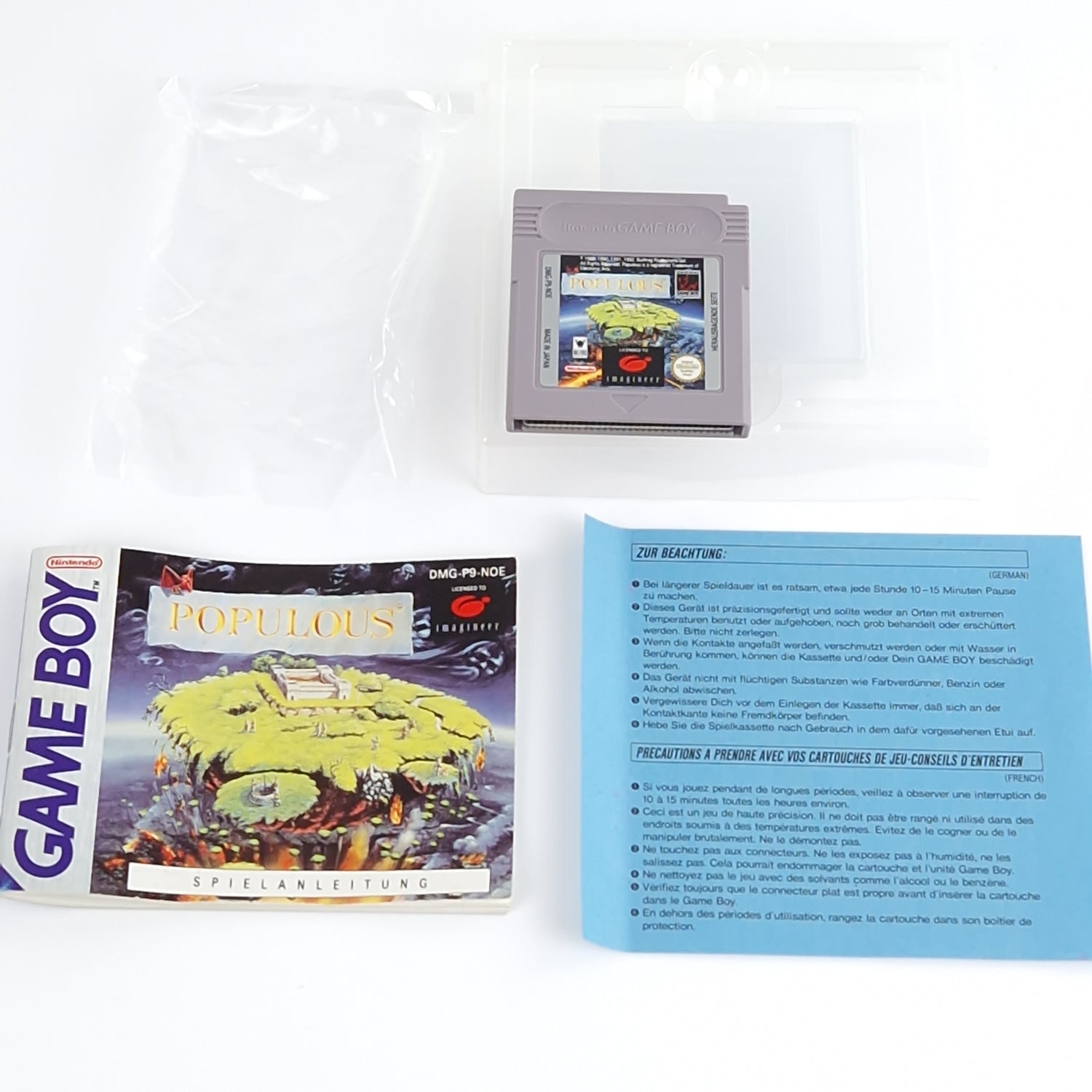 Nintendo Game Boy Spiel : Populous - Game Boy Classic PAL | Modul Anl. OVP