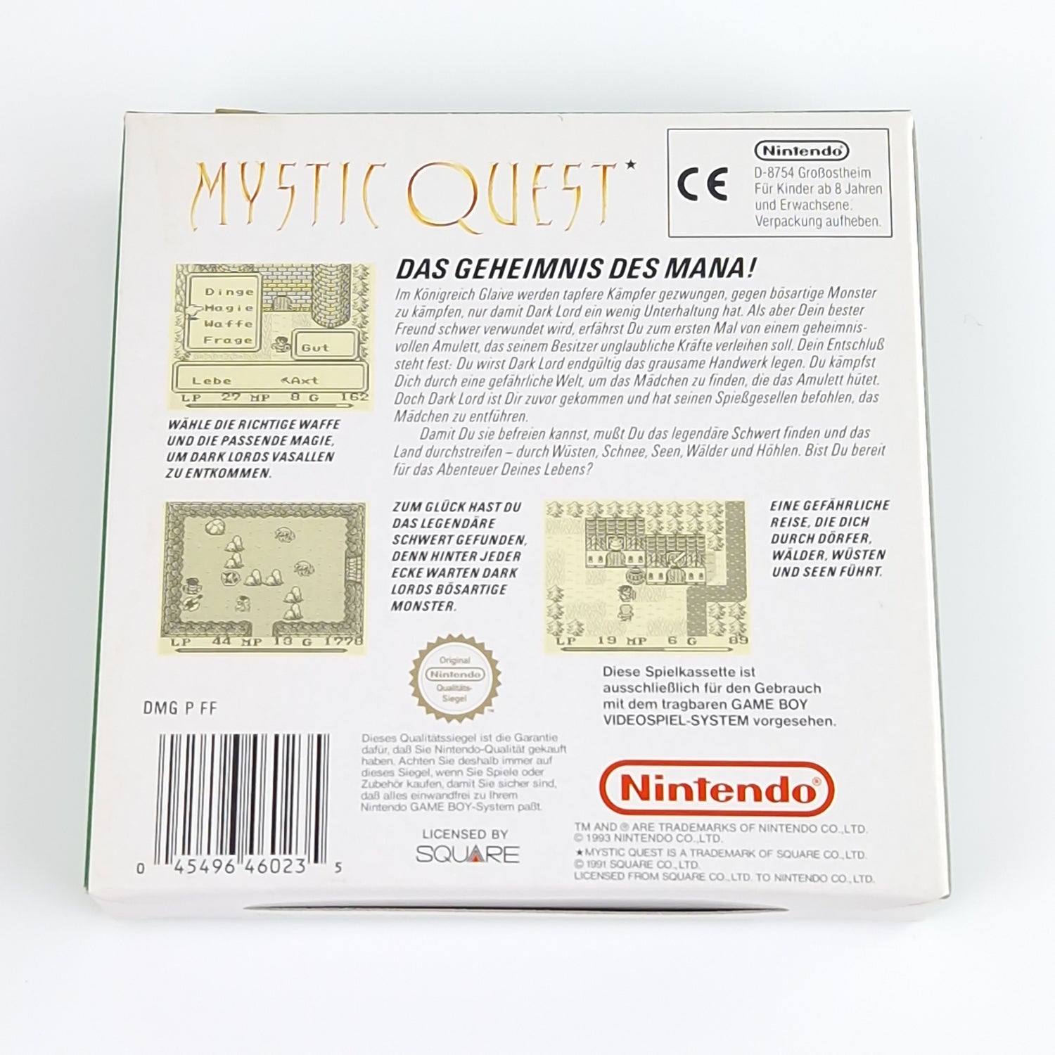 Nintendo Gameboy Classic : Mystic Quest - Modul Anl Karte OVP | Game Boy PAL