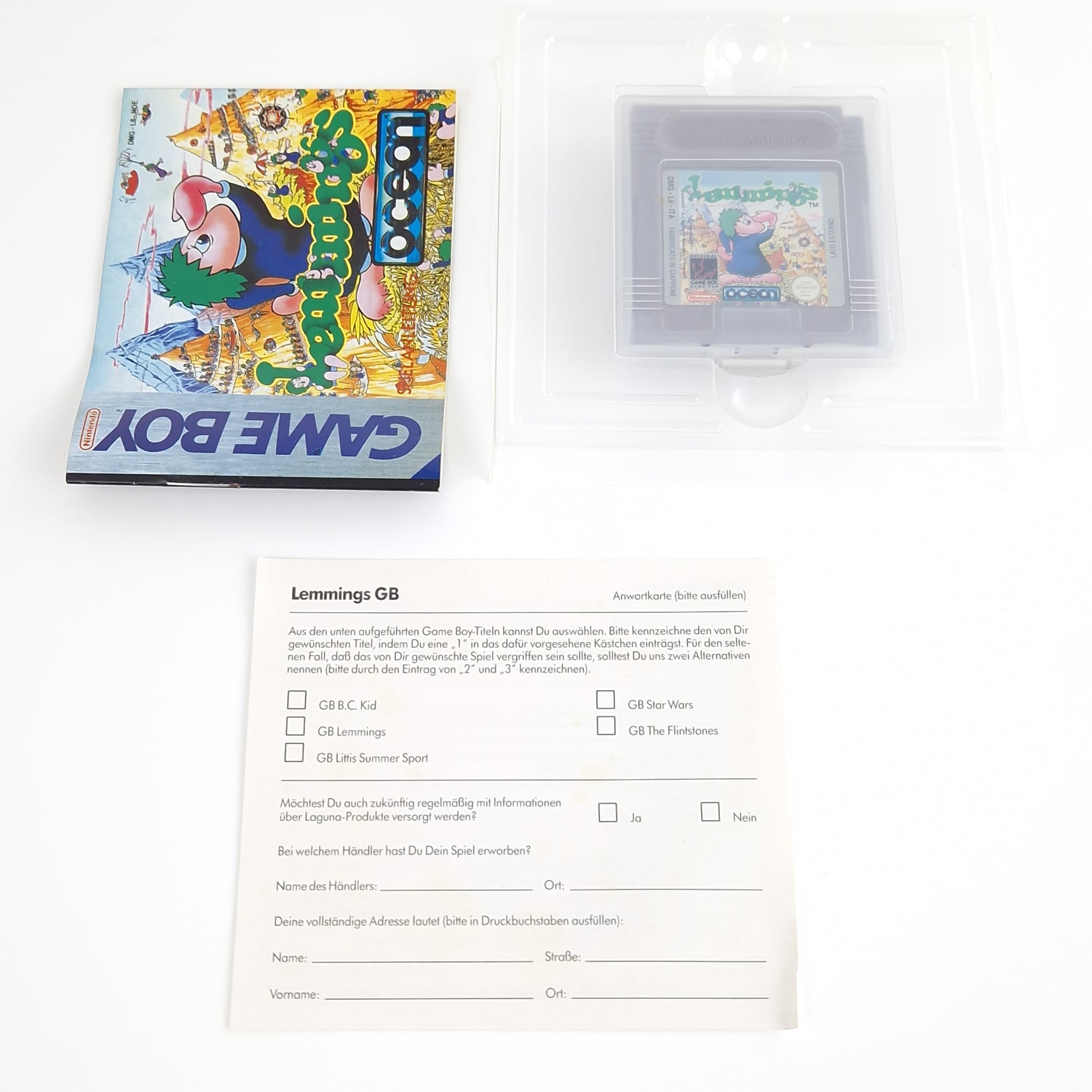 Nintendo Game Boy Spiel : Lemmings - Gameboy Classic | Modul Anl. OVP PAL