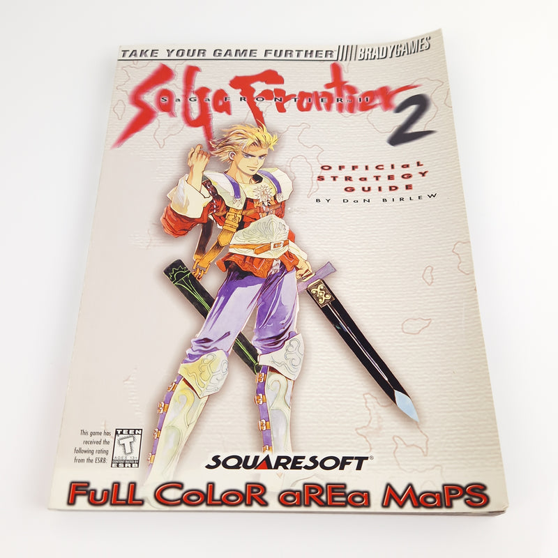 Playstation 1 Spiel : Saga Frontier 2 & Bradygames Strategy Guide - OVP Sony PS1