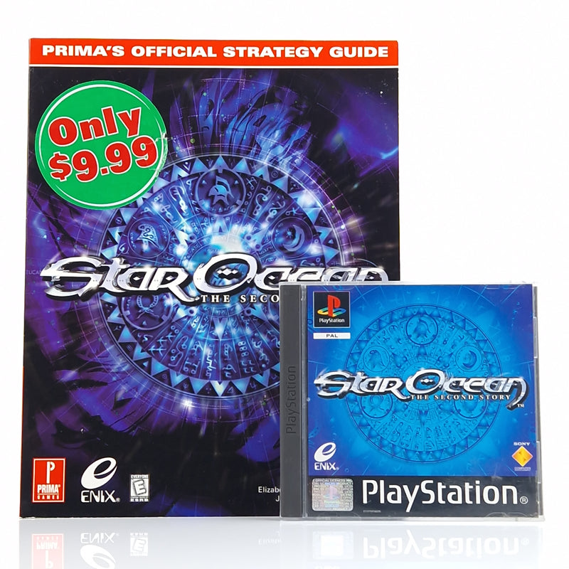 Playstation 1 Spiel : Star Ocean & official Strategy Guide - Sony PS1 PSX OVP