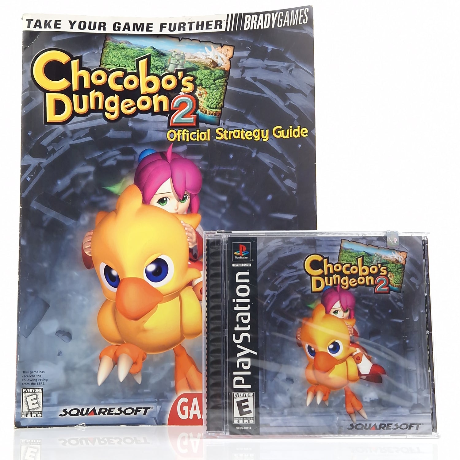 Playstation 1 Spiel : Chocobos Dungeon 2 & Strategy Guide - SEALED NEW USA PS1