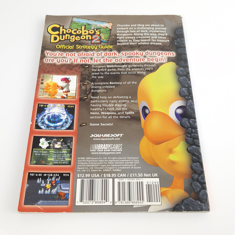 Playstation 1 Spiel : Chocobos Dungeon 2 & Strategy Guide - SEALED NEW USA PS1