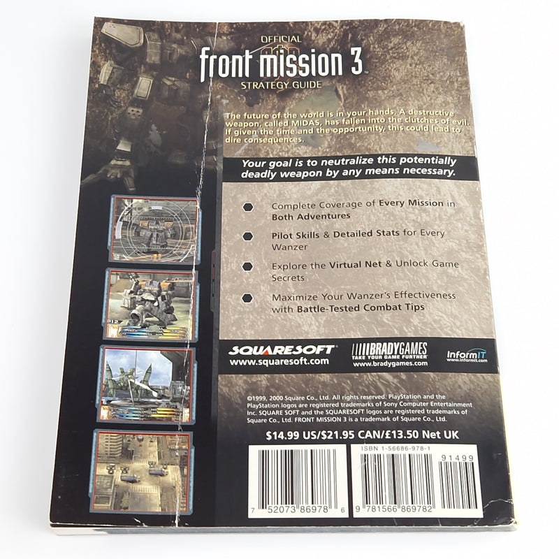 Playstation 1 Spiel : Front Mission 3 + Bradygames Strategy Guide - PS1 PSX OVP