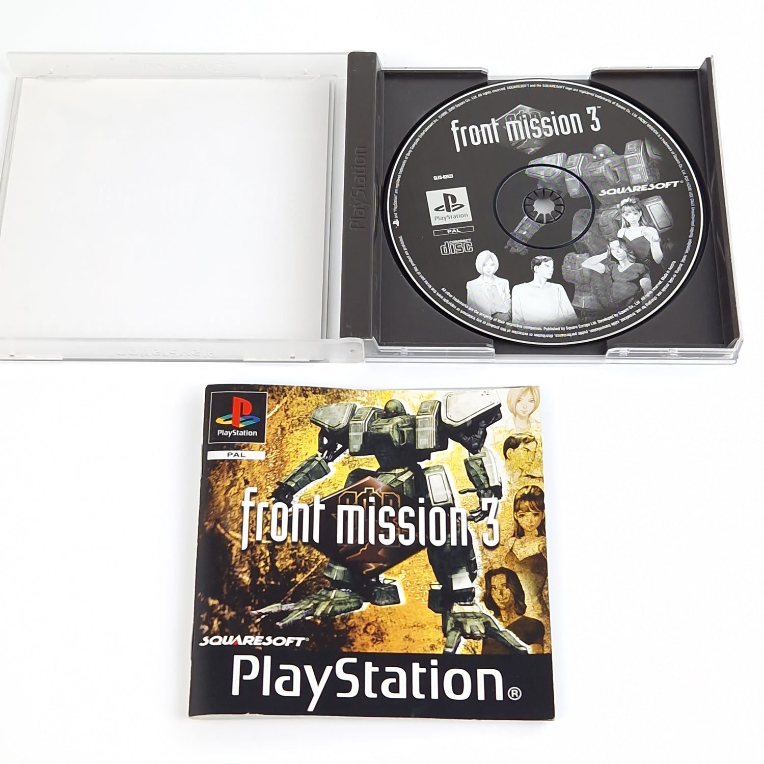 Playstation 1 Spiel : Front Mission 3 + Bradygames Strategy Guide - PS1 PSX OVP