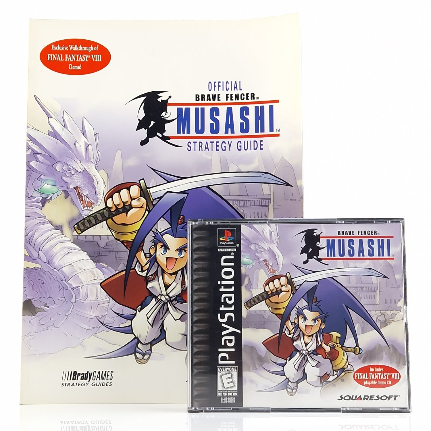 Playstation 1 Spiel : Brave Fencer Musashi + Bradygames Guide NTSC-U/C USA OVP