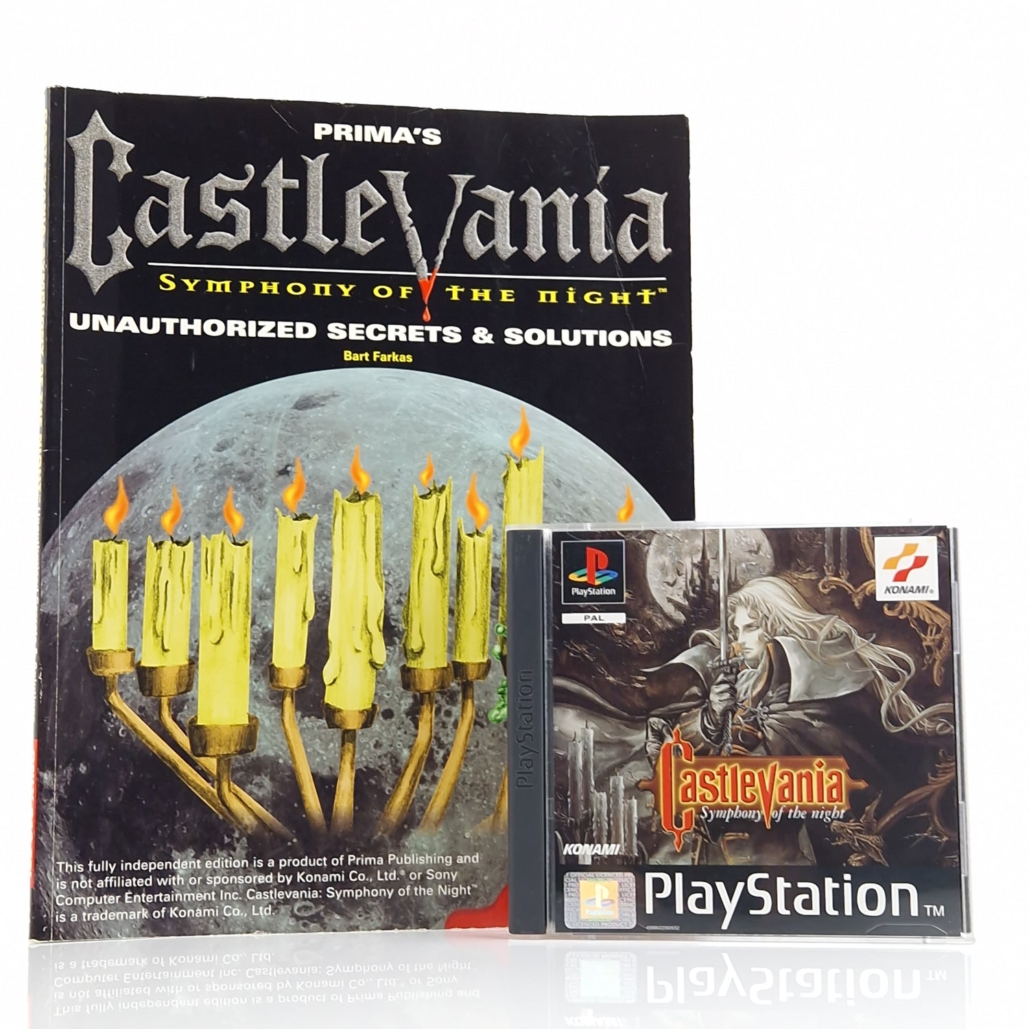 Playstation 1 Spiel : Castlevania Symphony of the Night + Guide Book - PS1 PSX