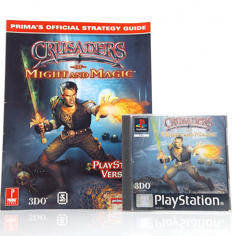 Playstation 1 Spiel : Crusaders of Might and Magic + Strategy Guide - PS1 OVP