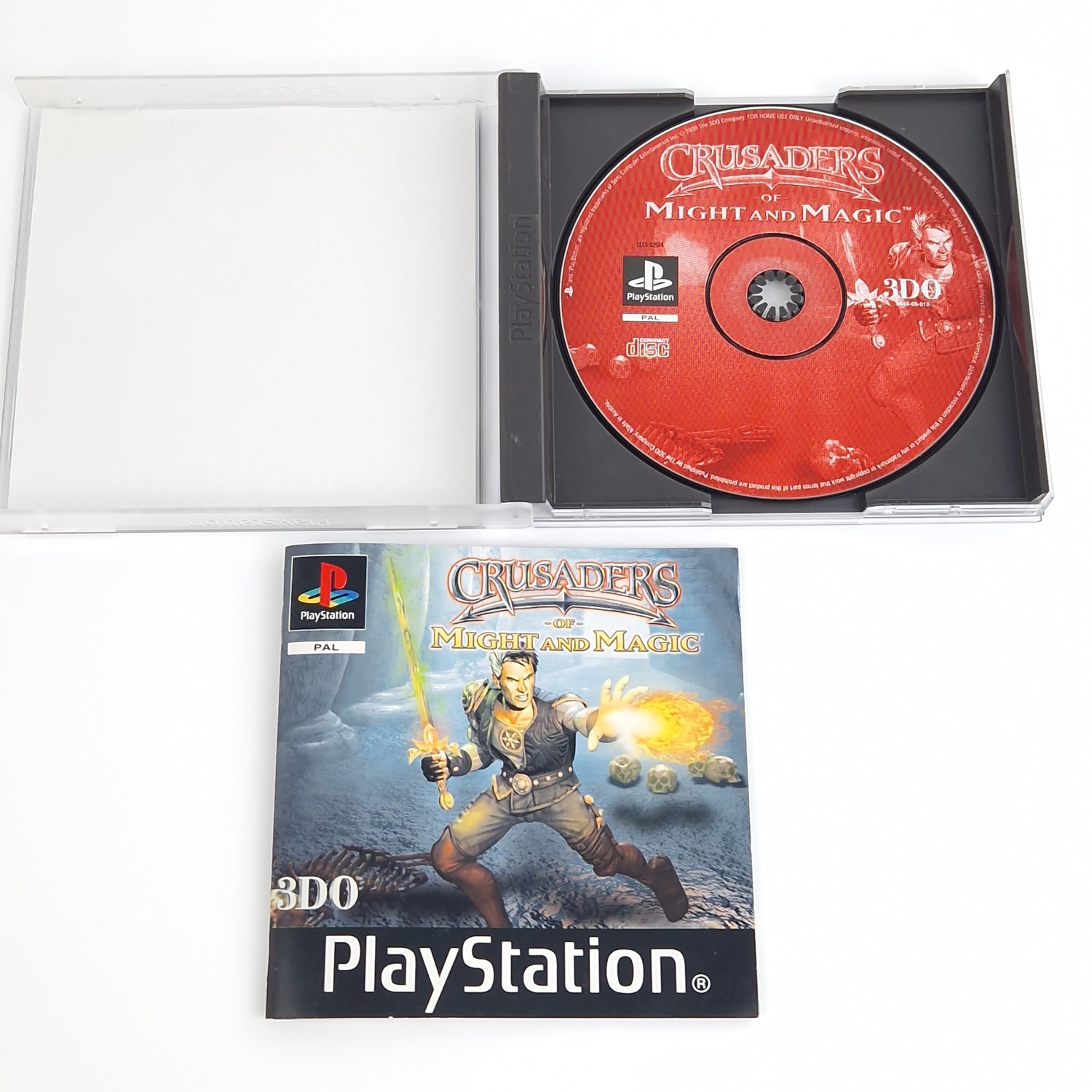 Playstation 1 Spiel : Crusaders of Might and Magic + Strategy Guide - PS1 OVP