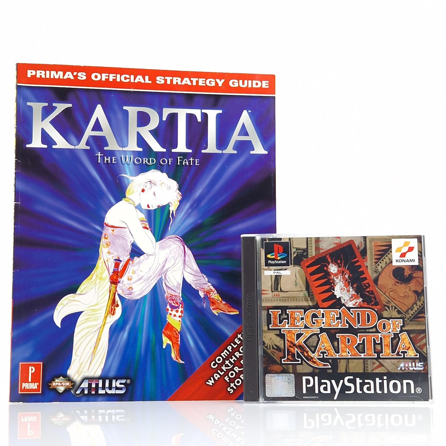 Playstation 1 Spiel : Legend of Kartia + Strategy Guide - PS1 Spieleberater OVP