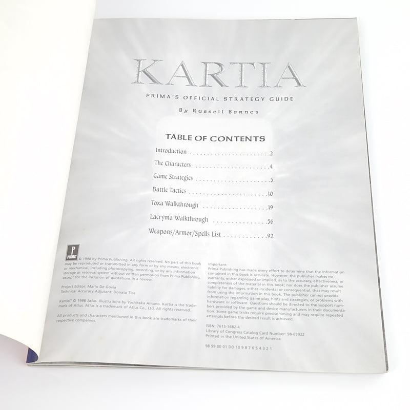 Playstation 1 Spiel : Legend of Kartia + Strategy Guide - PS1 Spieleberater OVP