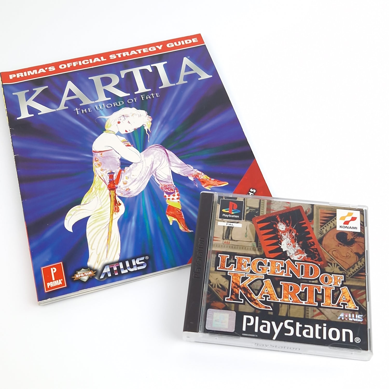 Playstation 1 Spiel : Legend of Kartia + Strategy Guide - PS1 Spieleberater OVP