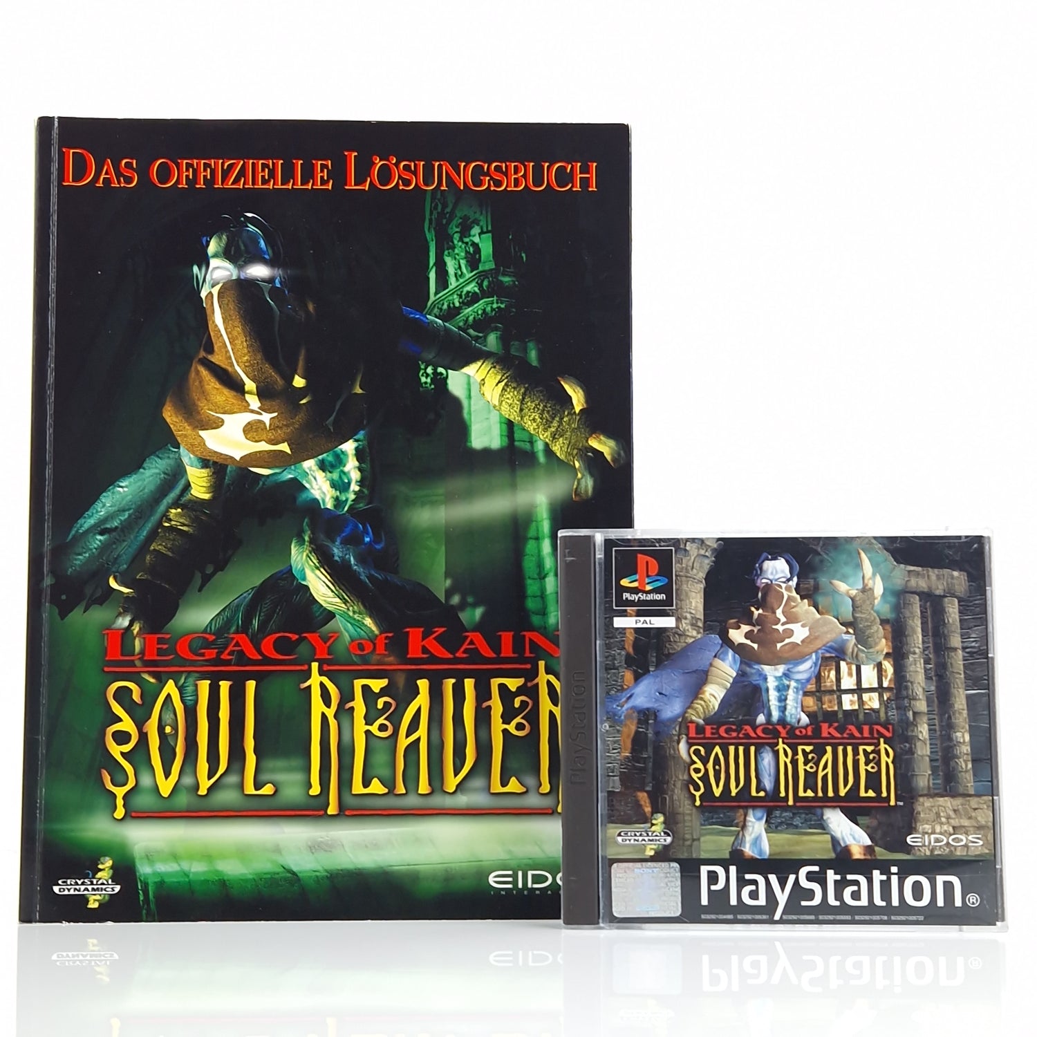 Playstation 1 Spiel : Legacy of Kain Soul Reaver + Lösungsbuch - PS1 OVP PAL