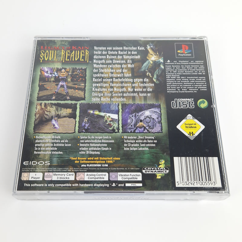 Playstation 1 Spiel : Legacy of Kain Soul Reaver + Lösungsbuch - PS1 OVP PAL